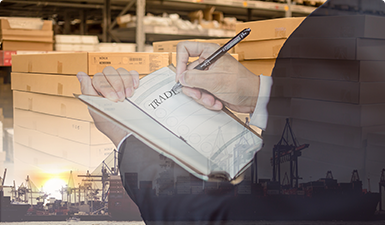 貨物到港，海關(guān)方形